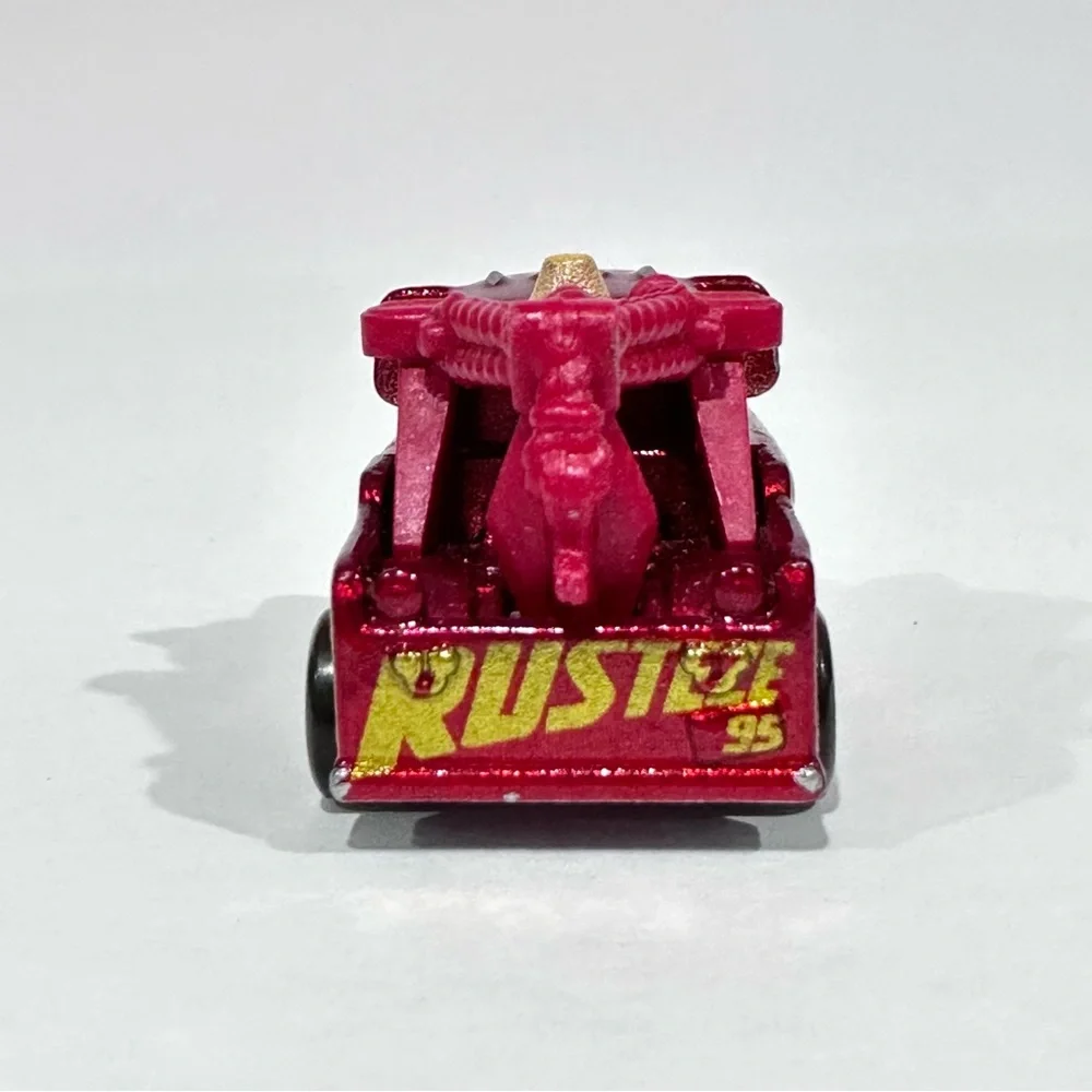 Disney Cars Die-cast Mini Racers Metallic Red Mater & Lighting McQueen Rusteze